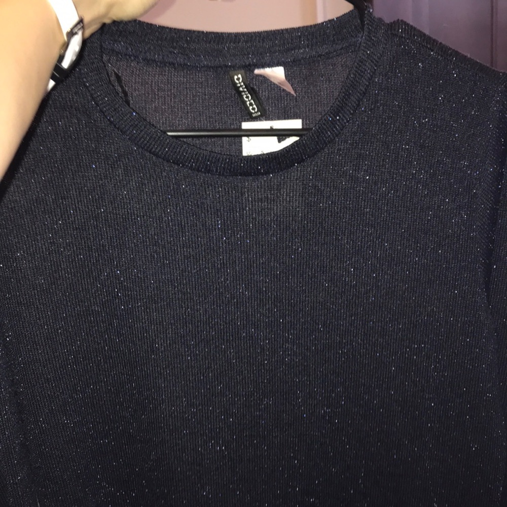 NWT H&M/Divided Blue with Glimmer Long Sleeve